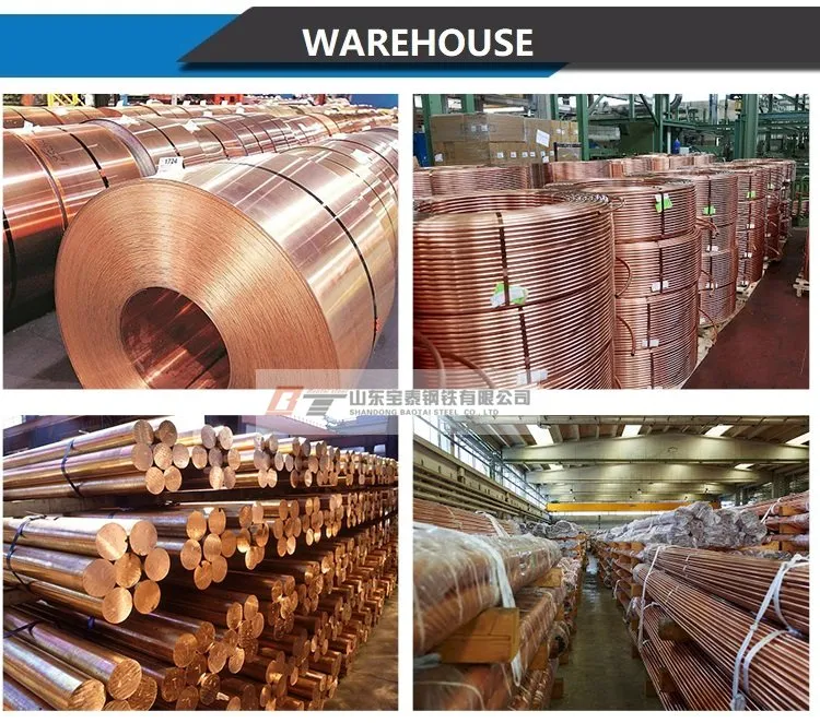 Pure Copper Round Bar C1011 C1020 C1100 T2 ETP Copper Bar / Rod 5mm 6mm 20mm 50mm