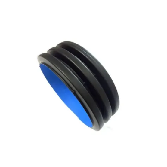 HDPE Black Plastic Drainage Pipes DN400mm Sn8 PE Double Wall Corrugated Pipe and Sewage Pipeline