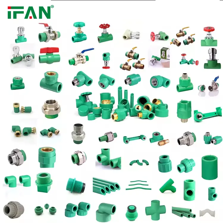 Ifan Manufacturer Wholesale PPR Pipe Fitting Pn25 Plumbing Materials Coupling Adapters PPR Fittings