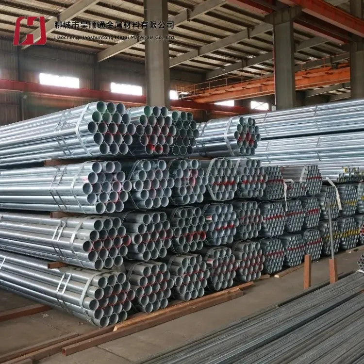 Hot-Dipped Galvanized Steel Pipe ASTM A53 Gr. B Sch40 6m Length for Oil Drill Pipelines Bending/Cutt