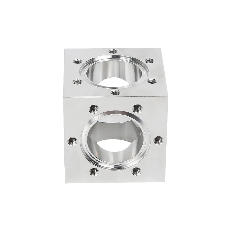 SS304/SS316L/Stainless Steel CF16-CF200 6-Way Cubes High-Vacuum Chamber Stock Conflat Flange Pipe-Fi