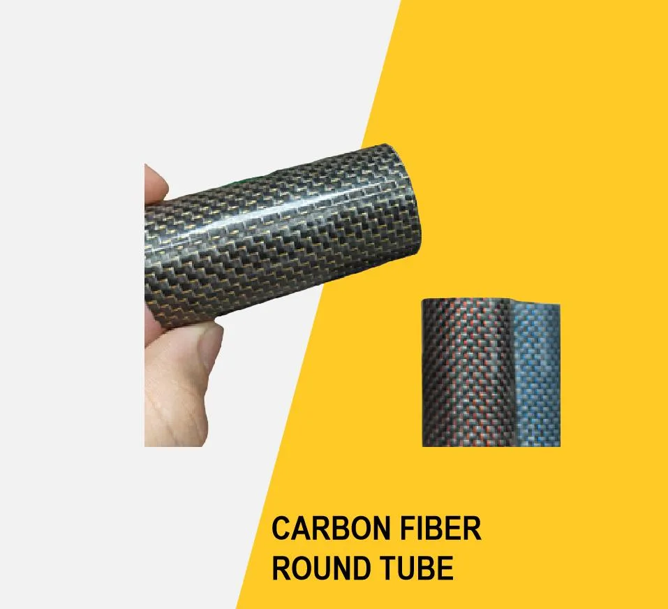 12K Customized Length and Thickness Carbon Fiber Round Tube