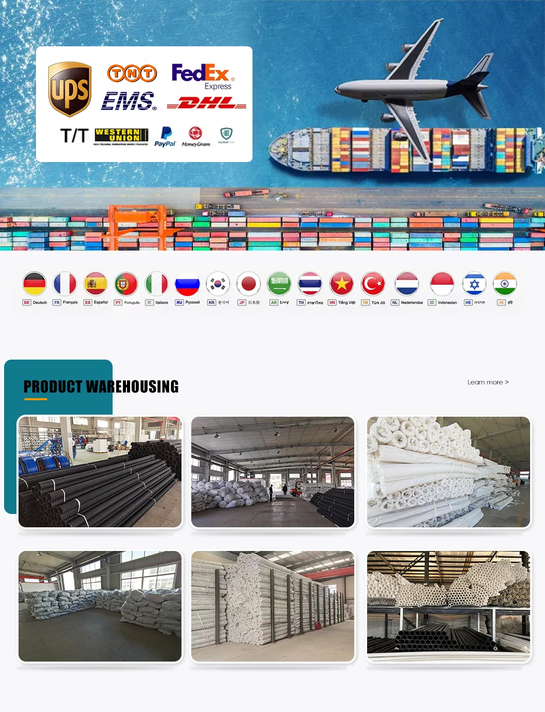 D50mm PVC Soft Underground Drainage Pipe