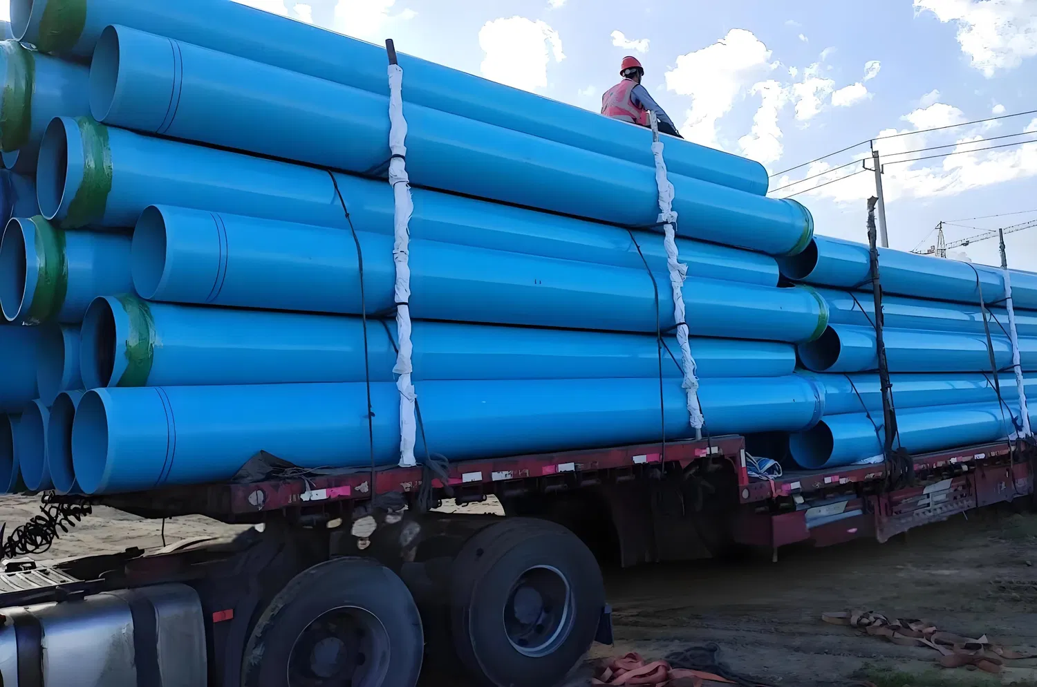 Blue PVC Pipe 20mm-630mm for Irrigation PVC Water Pipe
