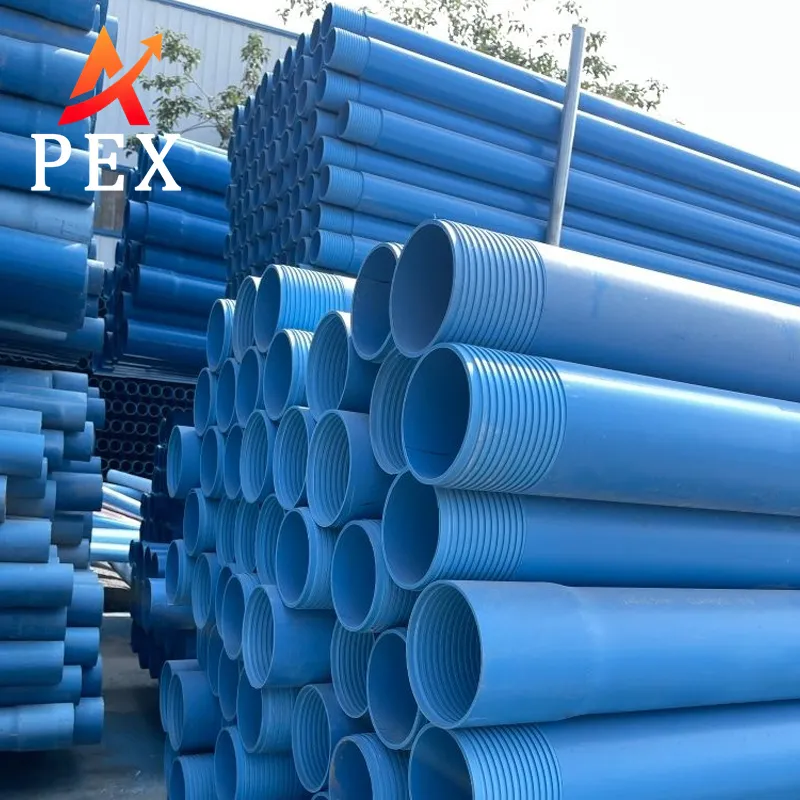Wholesale PVC Borehole Pipe10 Inch Slotted PVC Well Casing Pipe with Threaded Ends