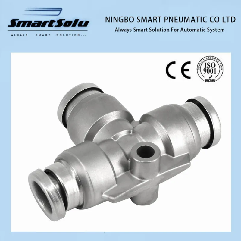 Pm Stainless Steel Bulkhead Union Air Hose Pipe Connector for Nylon Tube