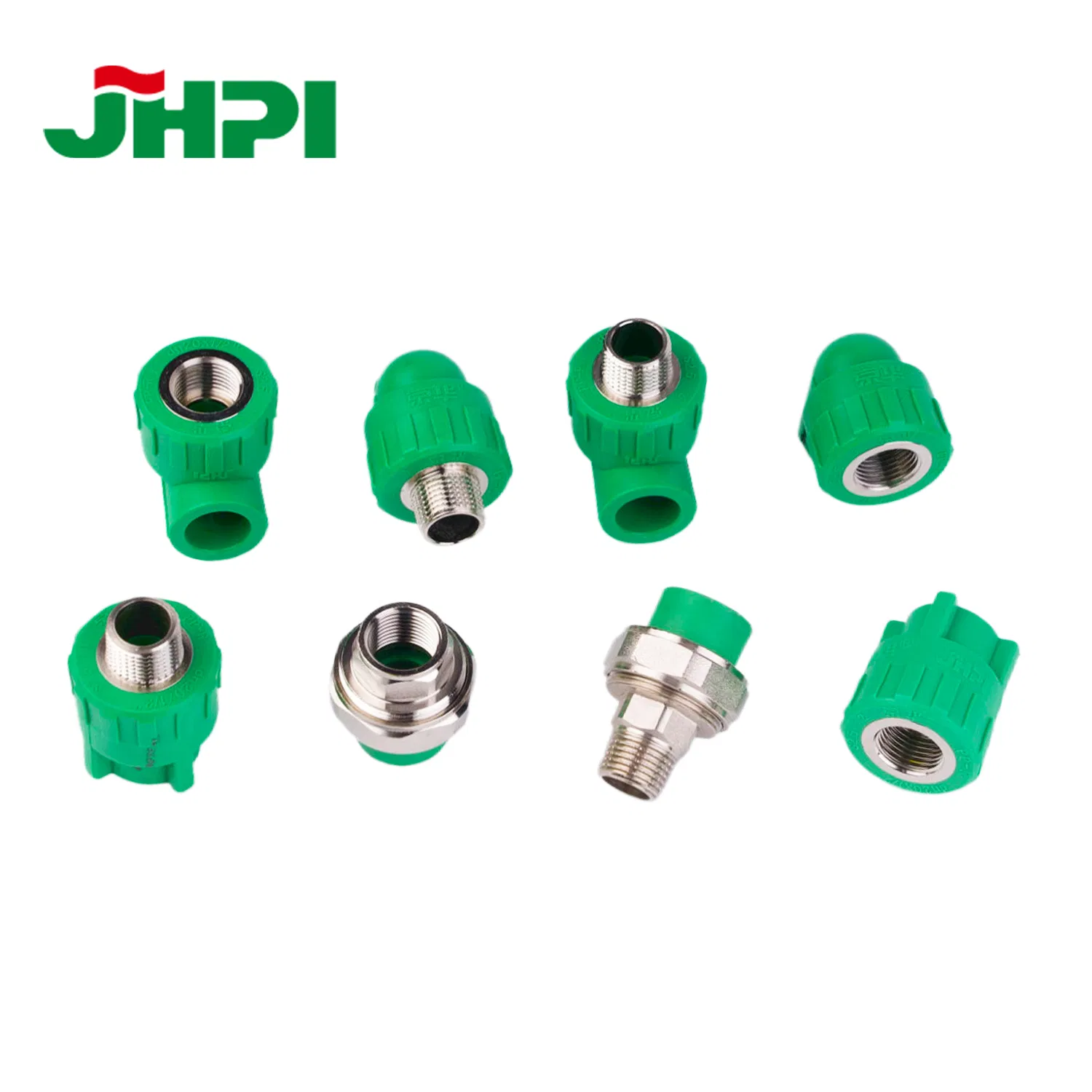 ODM Green White Orange 20-110mm PPR Elbow/Tee/Valve PPR Plastic Pipe Fittings for Water Piping