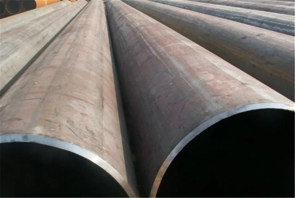 LSAW Carbon Steel Pipe and Tube 3PE Fbe Black Coated and Painted CS Piling Pipe Welded Pipeline
