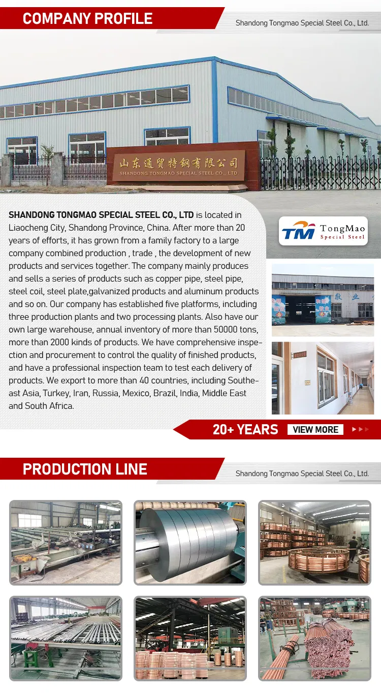 Copper Tube Coil C11000 C12000 C12200 Small Large Diameter Round Square Rectangular Oval AC Copper Pipe for Air Conditioner Refrigerator Brass Pipe