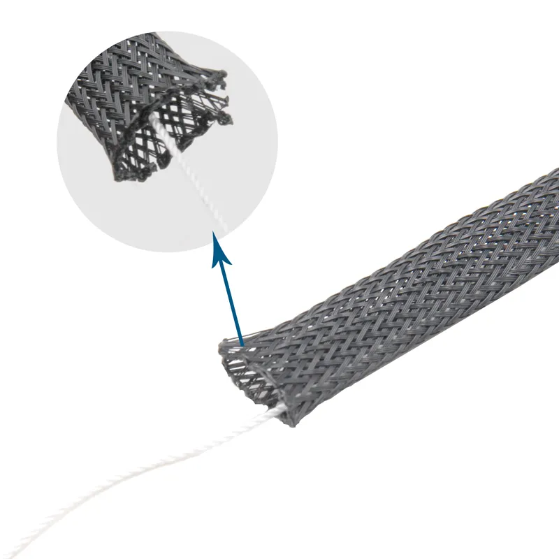 Durable Easy to Install Electrical Pet Sleeve Cable Braided Sleeve with Rope
