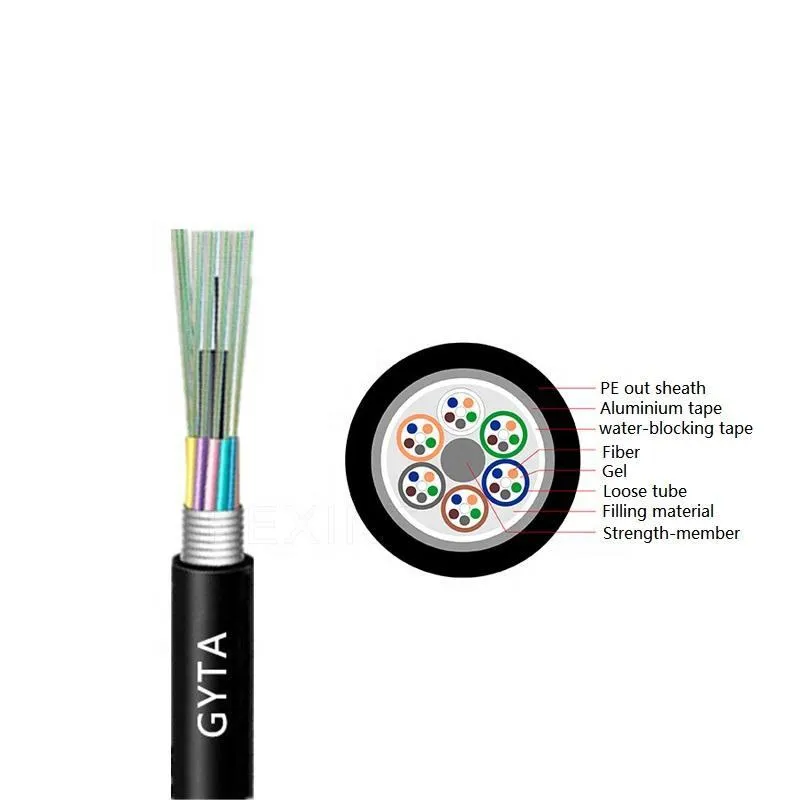 Kexint Optical Fiber Cable GYTA Outdoor Armored Stranded Loose Tube