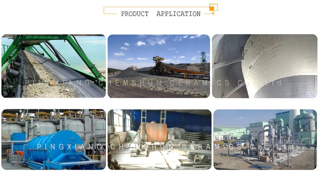 Competitive Price Abrasion Resistance Ceramic Pipe Lining for Mining Industry