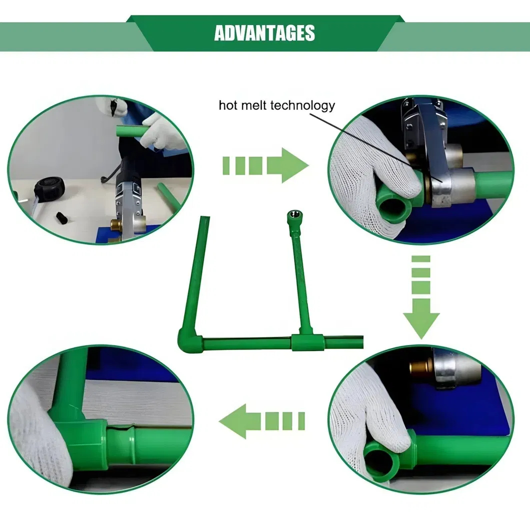 Plastic Products PVC/CPVC/UPVC/HDPE/Mpp/PPR Plastic Pipes and Fittings PPR Hot/Cold Water Pipe with Best Price for Water Supply PPR Pipe