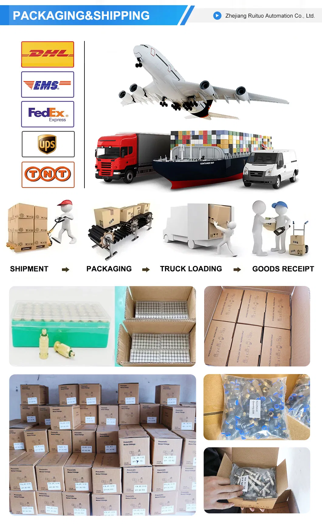 SMC Pneumatic PU Pipe Connector Model T Straight Quick Plug Connector Fittings Kb2t/Kq2t Series