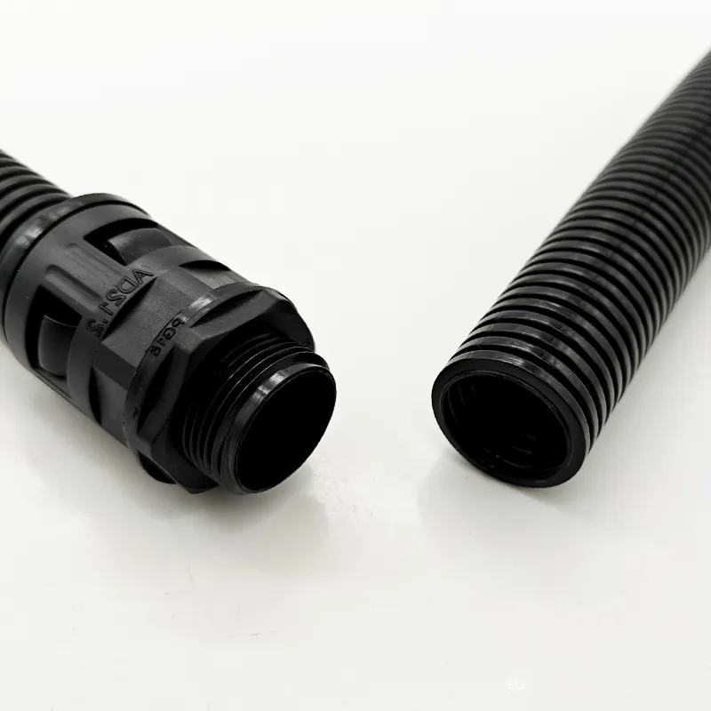 PA Flame Retardant Plastic Flexible Corrugated Pipe Polyamide Flexible Conduit
