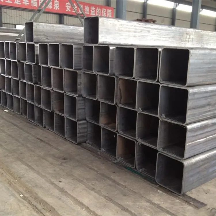 Q195 Q235 Q355 Scrap Carbon Steel Pipe Black Carbon Fiber Square Pipes ERW Steel Hollow Section Tube