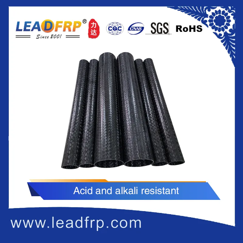 Carbon Fiber Glass Round Pipe Carbon Fiber Square Tube 20mm