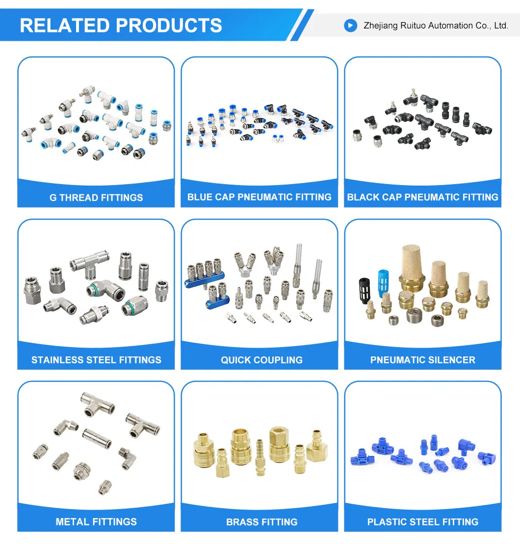 Pneumatic Y-Type Five Way Connector Kb2ud Male Thread PU Trachea Four-Pipe Quick Connector