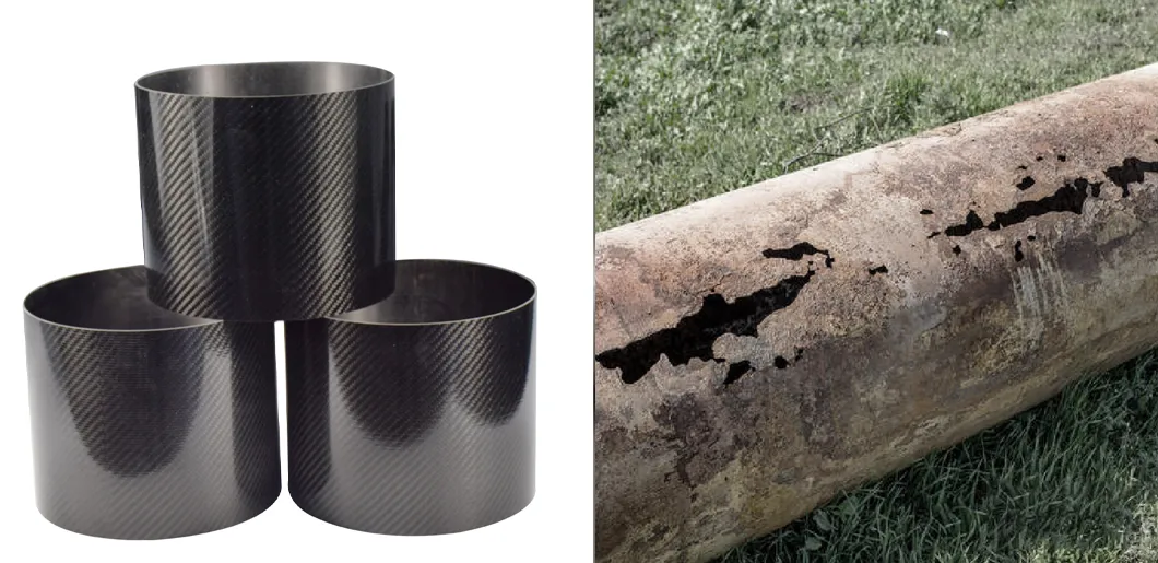 Carbon Fiber Roller Tube 3mm Thickness Custom Carbon Fiber Braided Tube