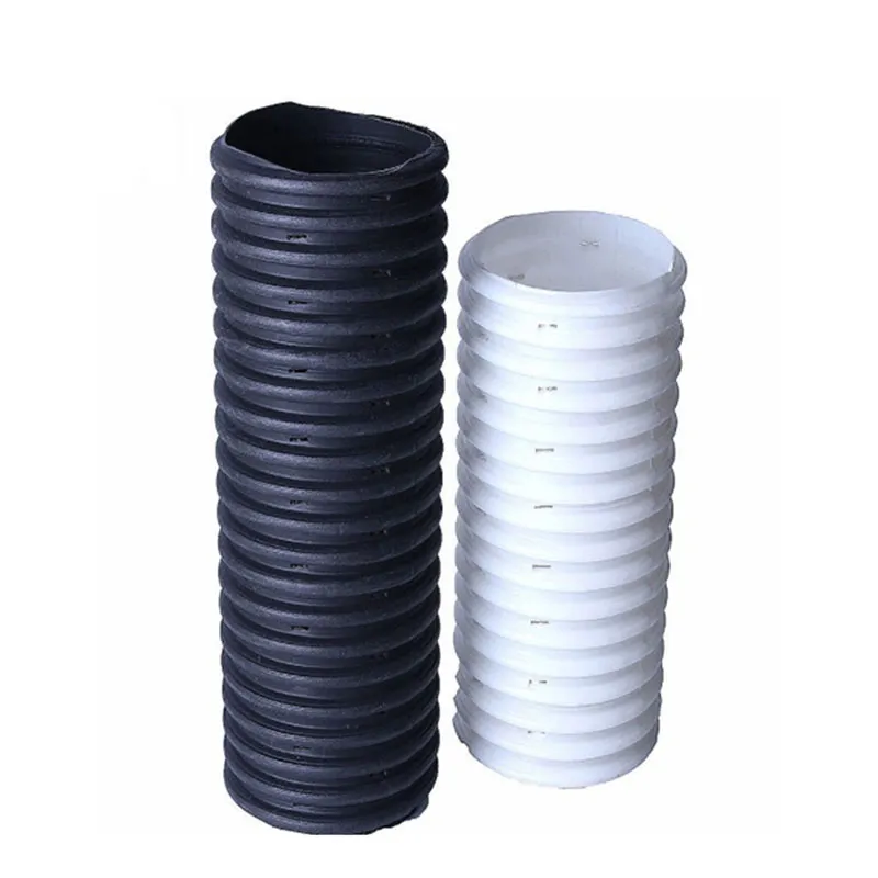 Good Flexibility HDPE Courrgated Sewer Pipe PE Perforated Pipe for Basketball Court Drainage System
