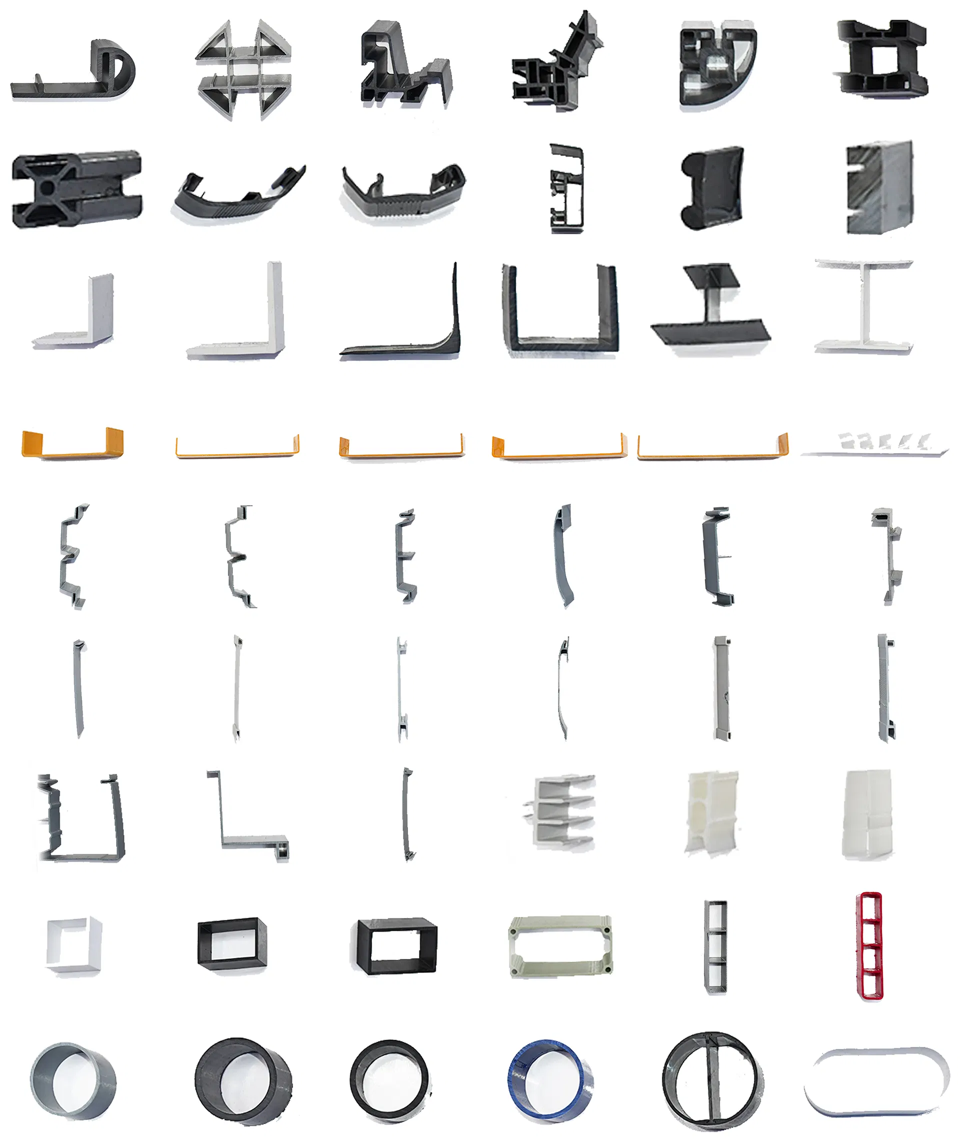 PVC Square Tubes Smooth Surface PVC Square Pipe Outdoor PVC Pipe Square