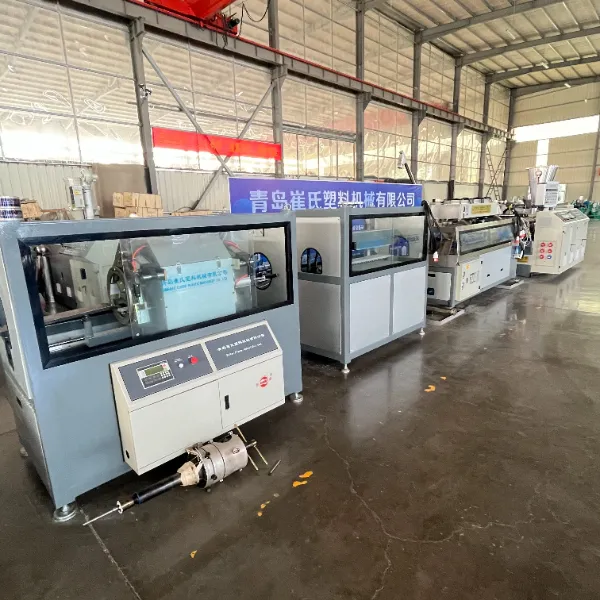 HDPE Plastic Reinforced Polyethylene PE Spiral Corrugated Pipe Extrusion Machine