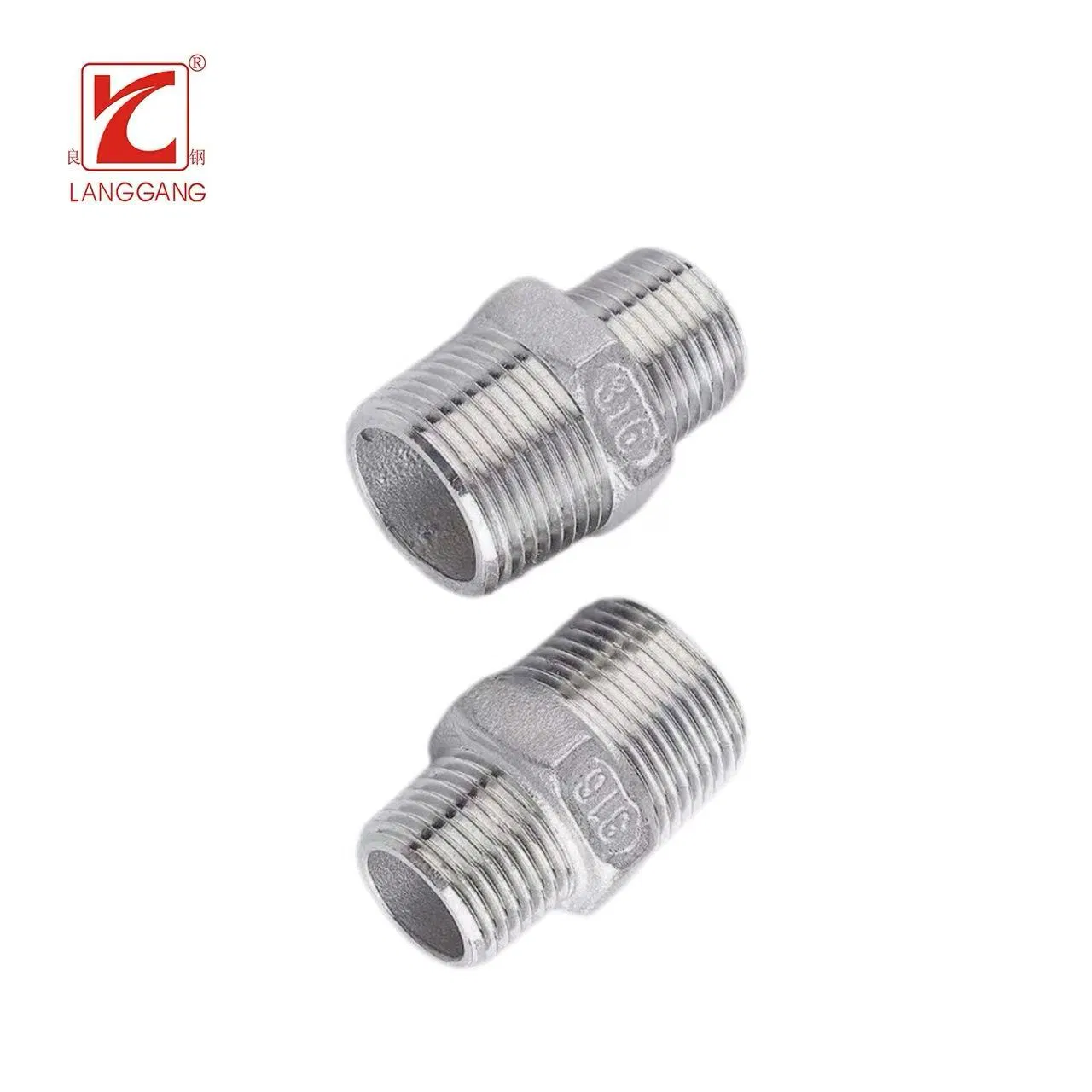 Reducing Hex Nipple Pipe Fitting Used for Gas Connection