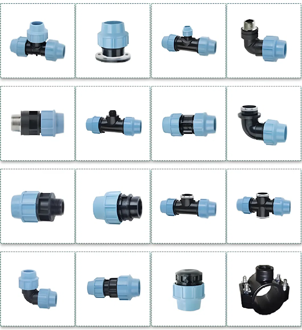 Factory PP Compression Fittings PE Pipe Fitting 20mm-315mm HDPE List Pipe Price HDPE Pipe Fittings