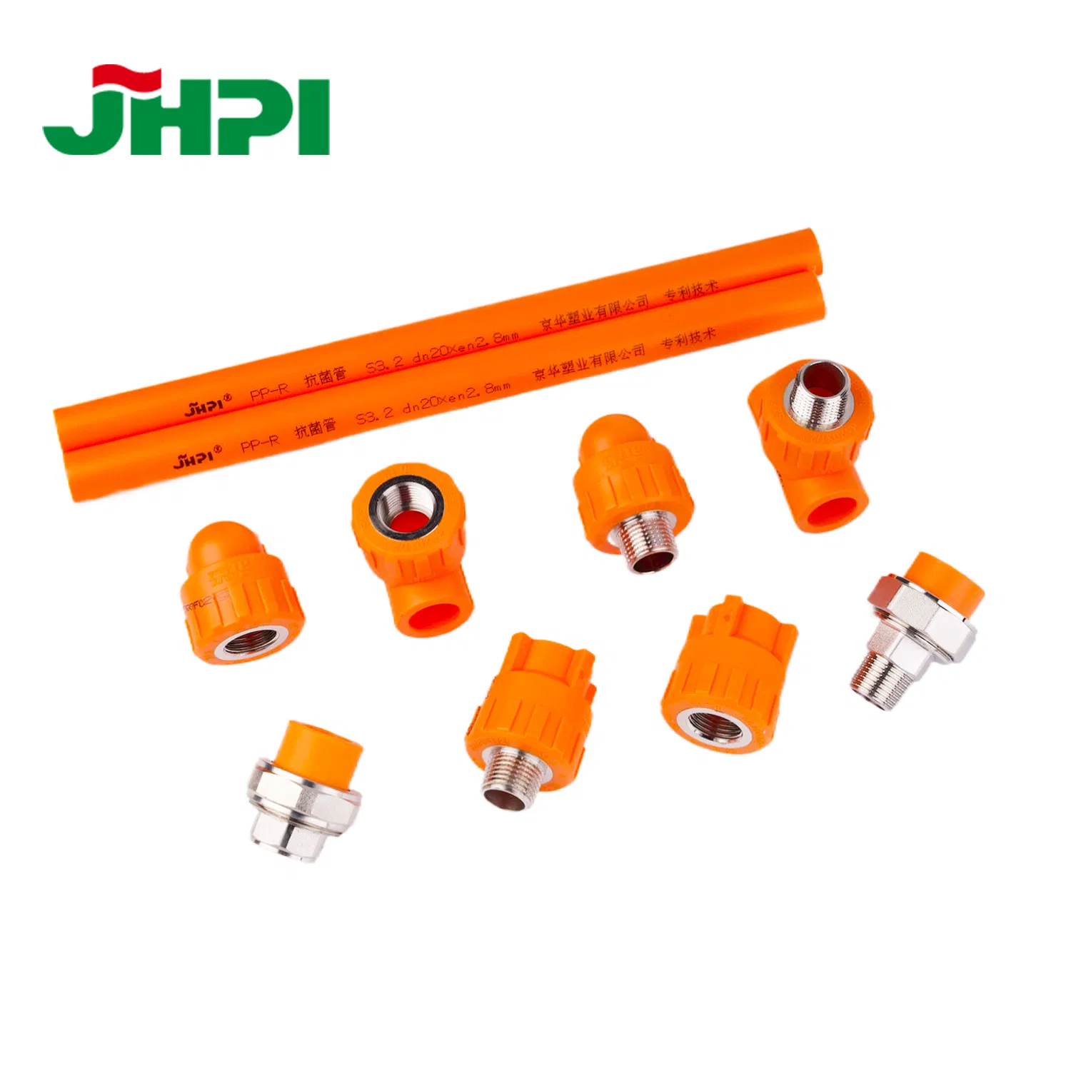 Jhpi PPR PVC PE Pipe Fittings 20-110mm Tee Elbow Union PPR Pipe Fittings