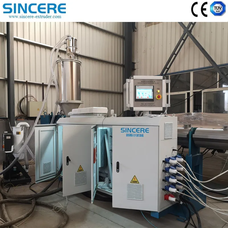 China Manufacturing HDPE PP PVC Double Hollow Wall Polyethylene Spiral Wound Pipe Extruder Extrusion Production Machine