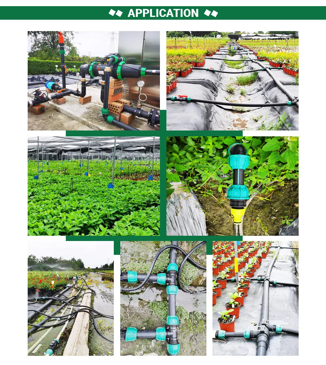 PP Compression Pipe Fittings for Irrigation System