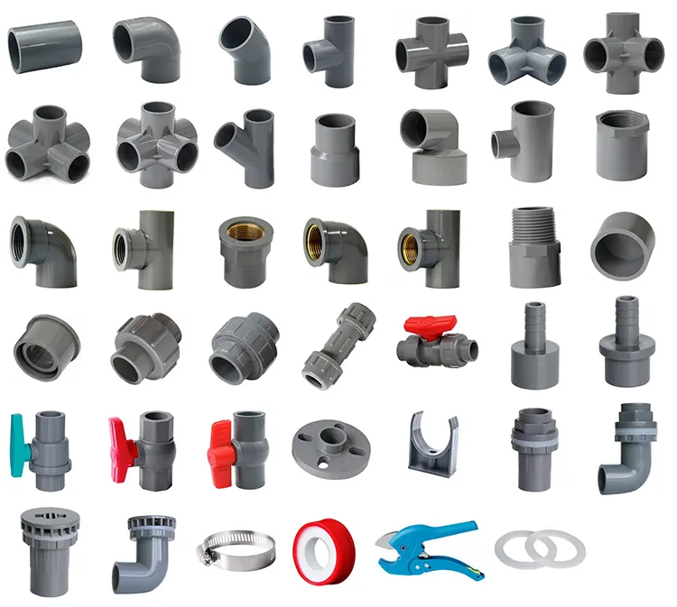 ASTM D2665 Standard Plastic (UPVC/PVC) Pipe Fittings for Dwv Drain Water with NSF/Upc (ELBOW, TEE, Y-EE, SOCKET etc.)