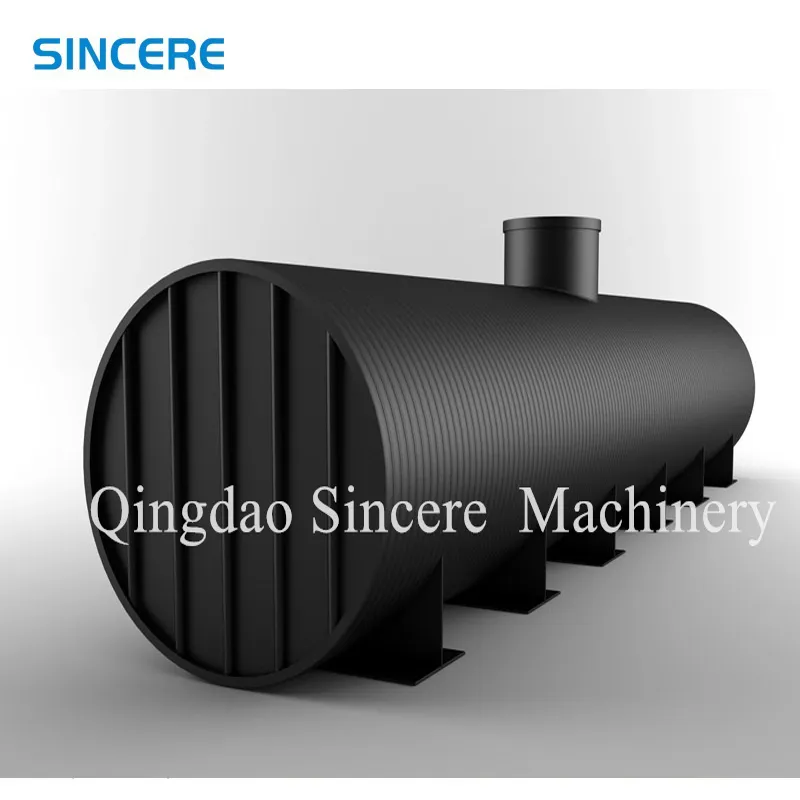 HDPE Hollow Wall Spiral Winding Structured Wall Pipe Extruding Machinery