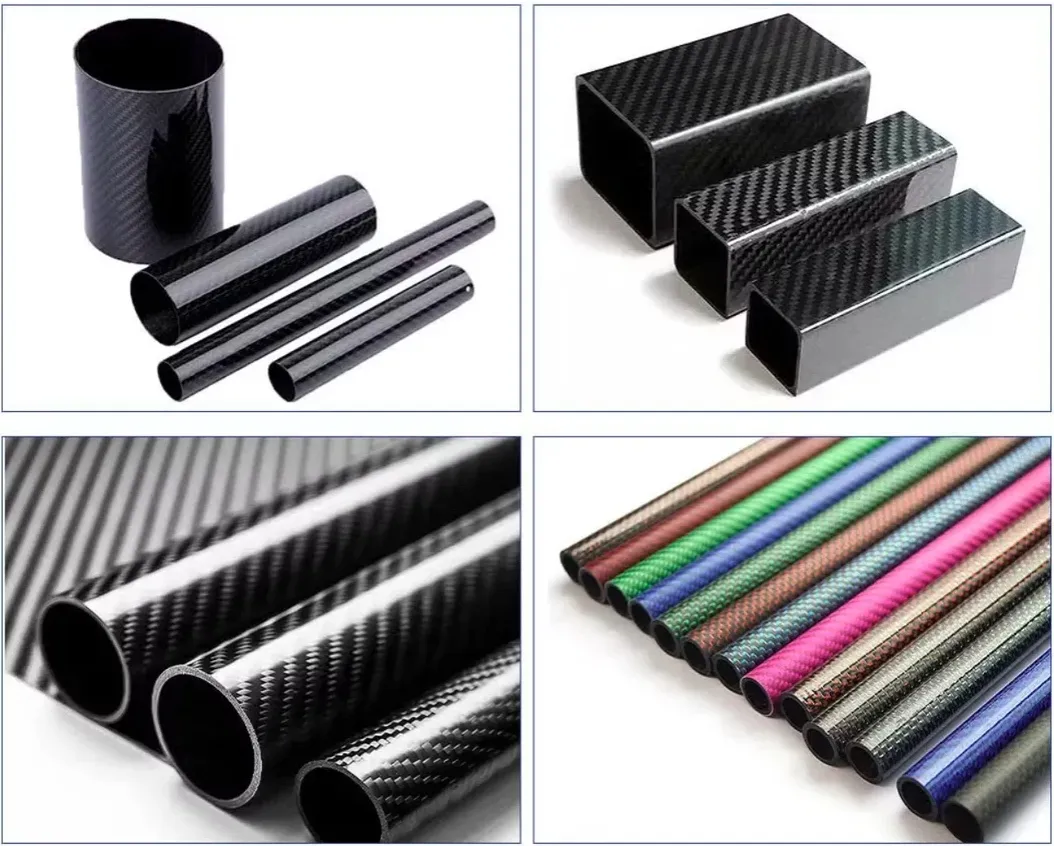 Factory Direct Carbon Fiber Tube T300 24K Carbon Fiber Pipe Tubing