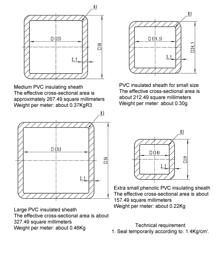 Industrial Grade CPVC Square Pipe High Temperature Resistant for Chemical and Hot Water Applications