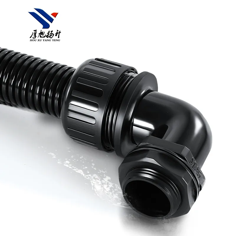 Wholesale Customized PA66 Pipe Waterproof Nylon Elbow Connector for Renewable Energy Systems