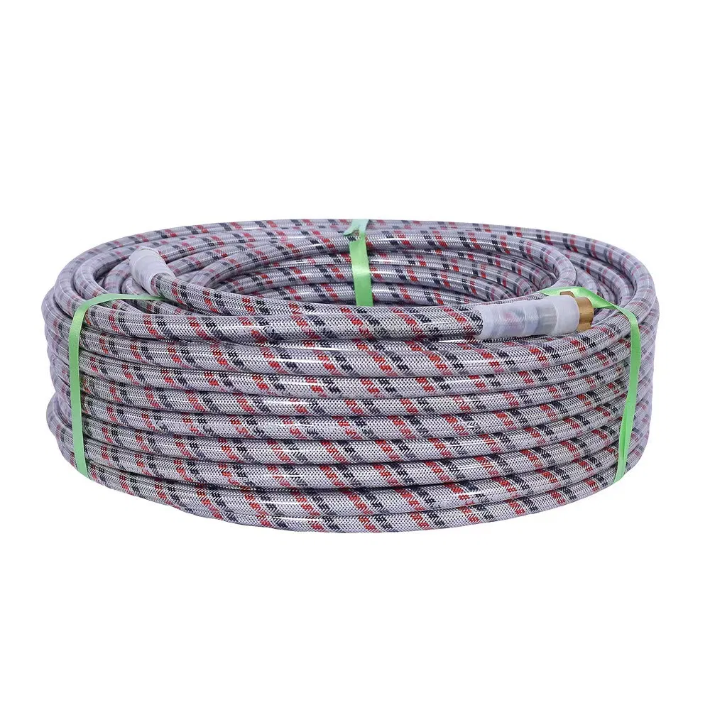 High Pressure Flexible Air Hose 8.5*14mm 200bar Agriculture Chemical Spraying Weaved PVC Spray Hose