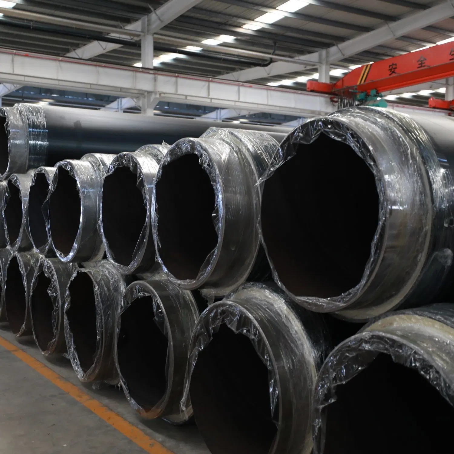 Large ASTM S235j2h Carbon SSAW Spiral Welded Pipe Pipeline 3PE 3lpe Epoxy Powder Coated for Gas Wate