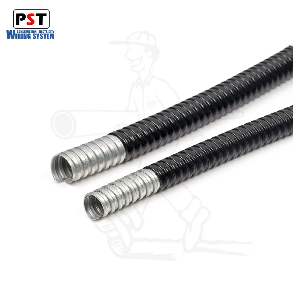 PVC Coated Flexible Corrugated Electrical Conduit Pipes