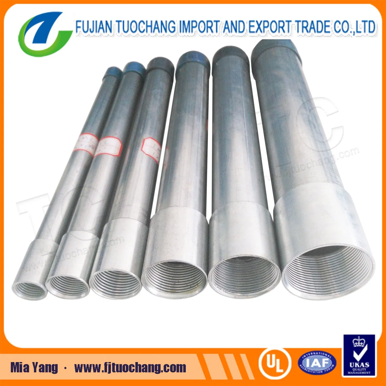 Zinc Coated IMC/ Rgd Electrical Conduit Zinc Coated IMC/ Rgd Electrical Conduit