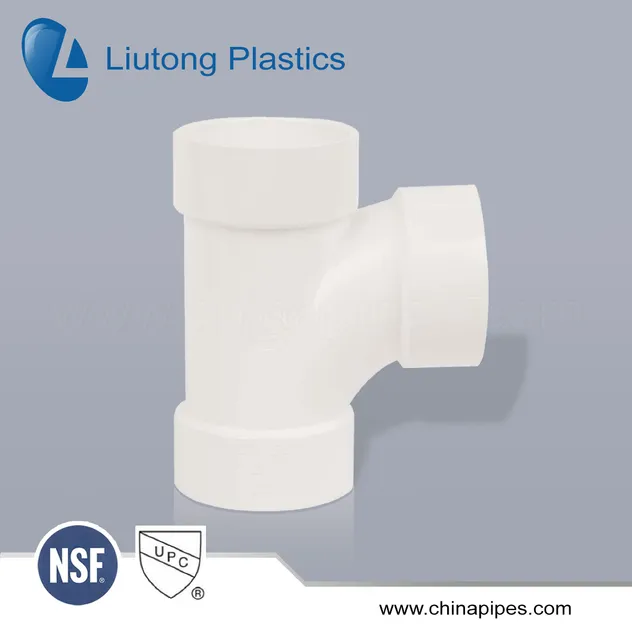 ASTM-D-2665 Standard Dwv PVC/UPVC Pipe & Fittings (tee, elbow, 45elbow, cross, 90deg long elbow, m/f elbow etc.)