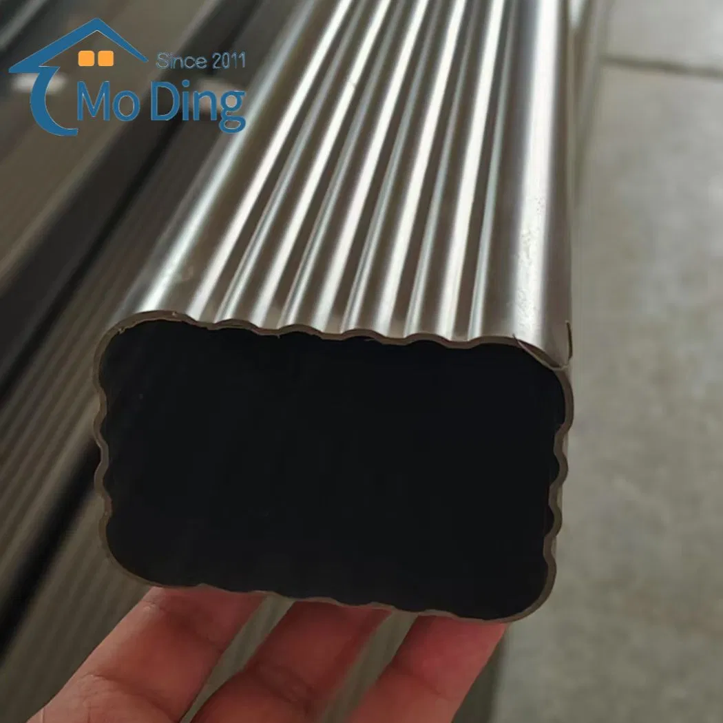 Mo Ding Premium PVC Gutter System Rainwater Pipe Vinyl Roof Drainage Tubes