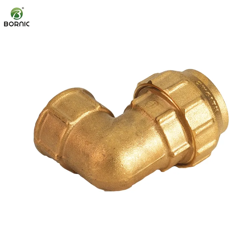Bornic OEM&Dom Customized 90 Degree Brass Fitting PE Pipe Fitting