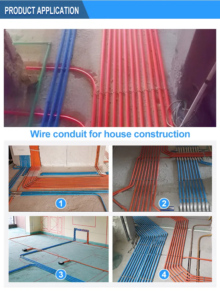 High-Quality Colored Thin Wall PVC Electrical Conduit Pipe