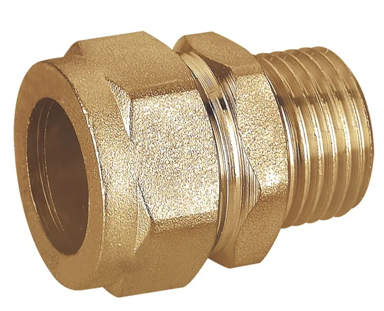 Precision Customized Female 326g Weight Pipe Brass Compression Fitting for Supply Lines