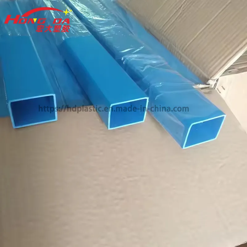Customized High Temperature and Flame Retardant PVC/ABS/PP/PE Plastic Square Pipe