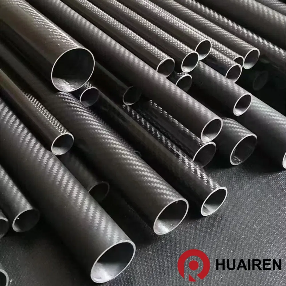 High Stiffness 3K Twill Carbon Fiber Round Rod Tube for Drone Arms