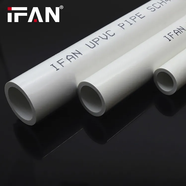 Ifanplus Wholesale ASTM Sch40 White PVC Tubes Water System PVC Water Pipes for Plumbing