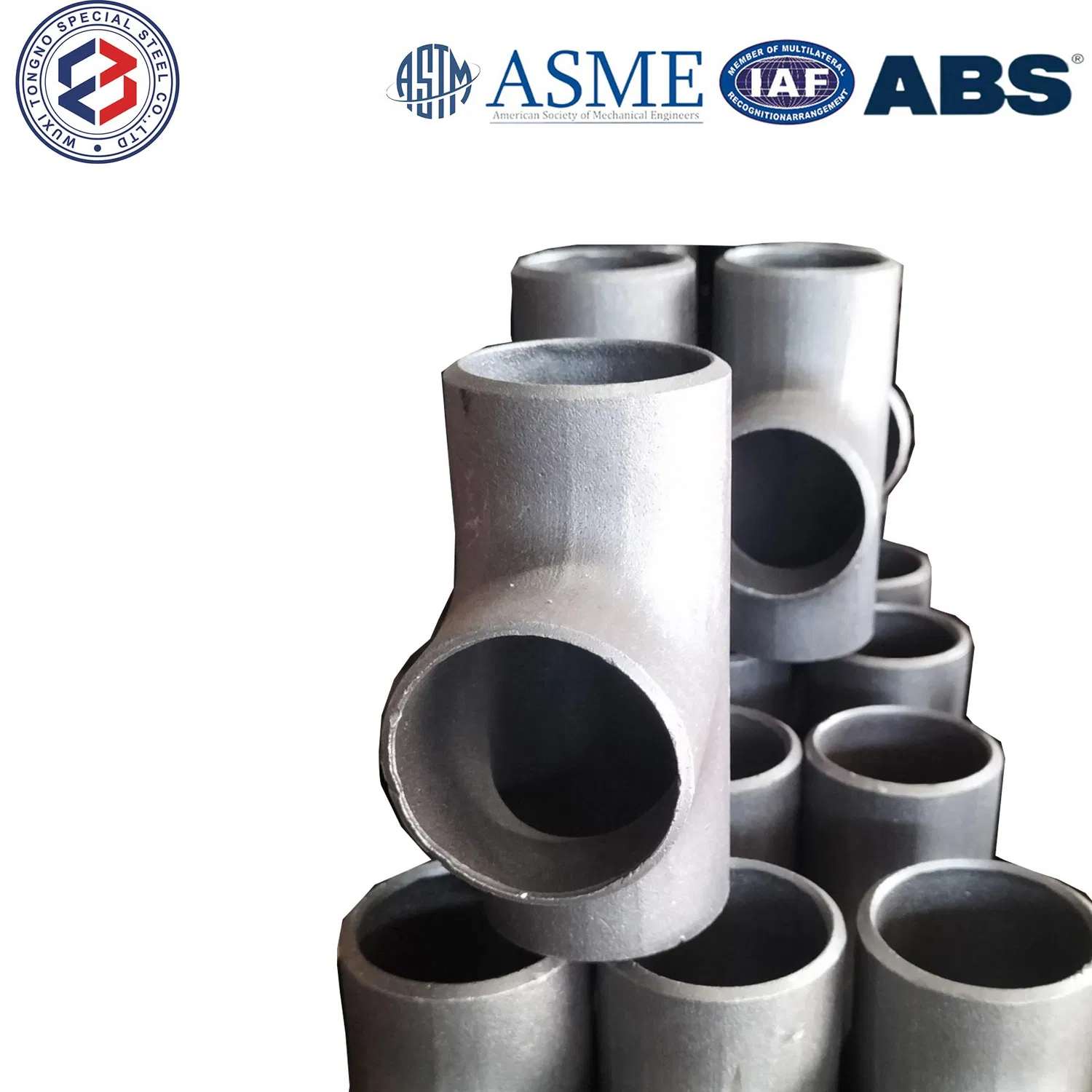 Tp304h, Tp316L, Tp347h, Tp321h, Tp310s, 2507 Durable Burst-Resistant Steel Tee Pipe Fittings for Ind
