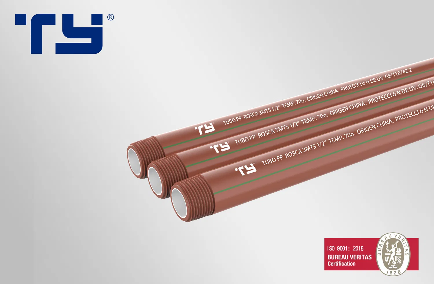 Plumbing Supply Wholesale Red Threaded Pipe Pph Plastic Pipe IPS Fitting